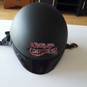 Women's motorcycle helmet.